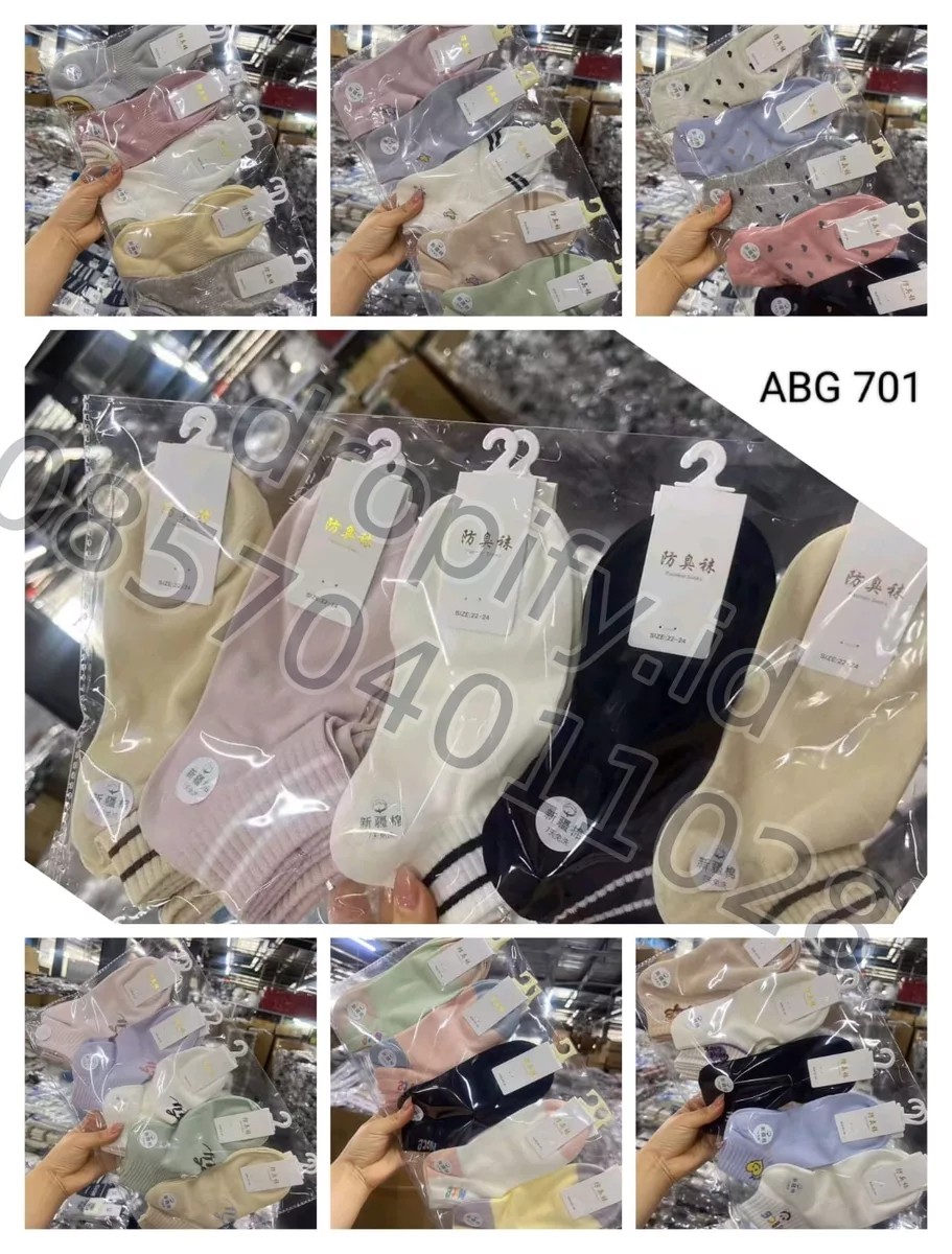 Macam kaos kaki yang tersedia di Dropify